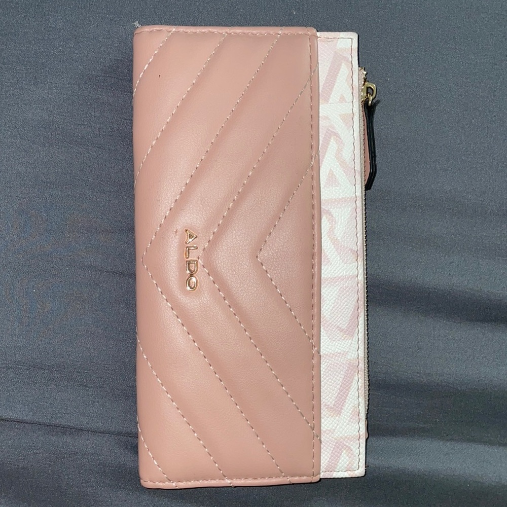 Aldo Pink & White Wallet